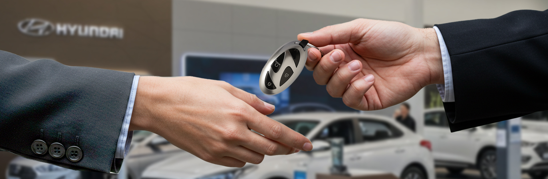 Tucson Hyundai and a person